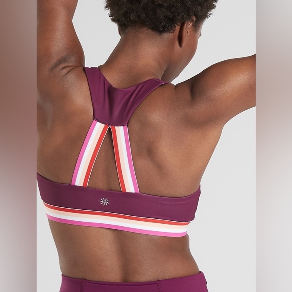 Athleta Contender Purple Sports Bra S
